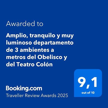 Amplio, Tranquilo Y Muy Luminoso Departamento De 3 Ambientes A Metros Del Obelisco Y Del Teatro Colon Daire Buenos Aires Dış mekan fotoğraf